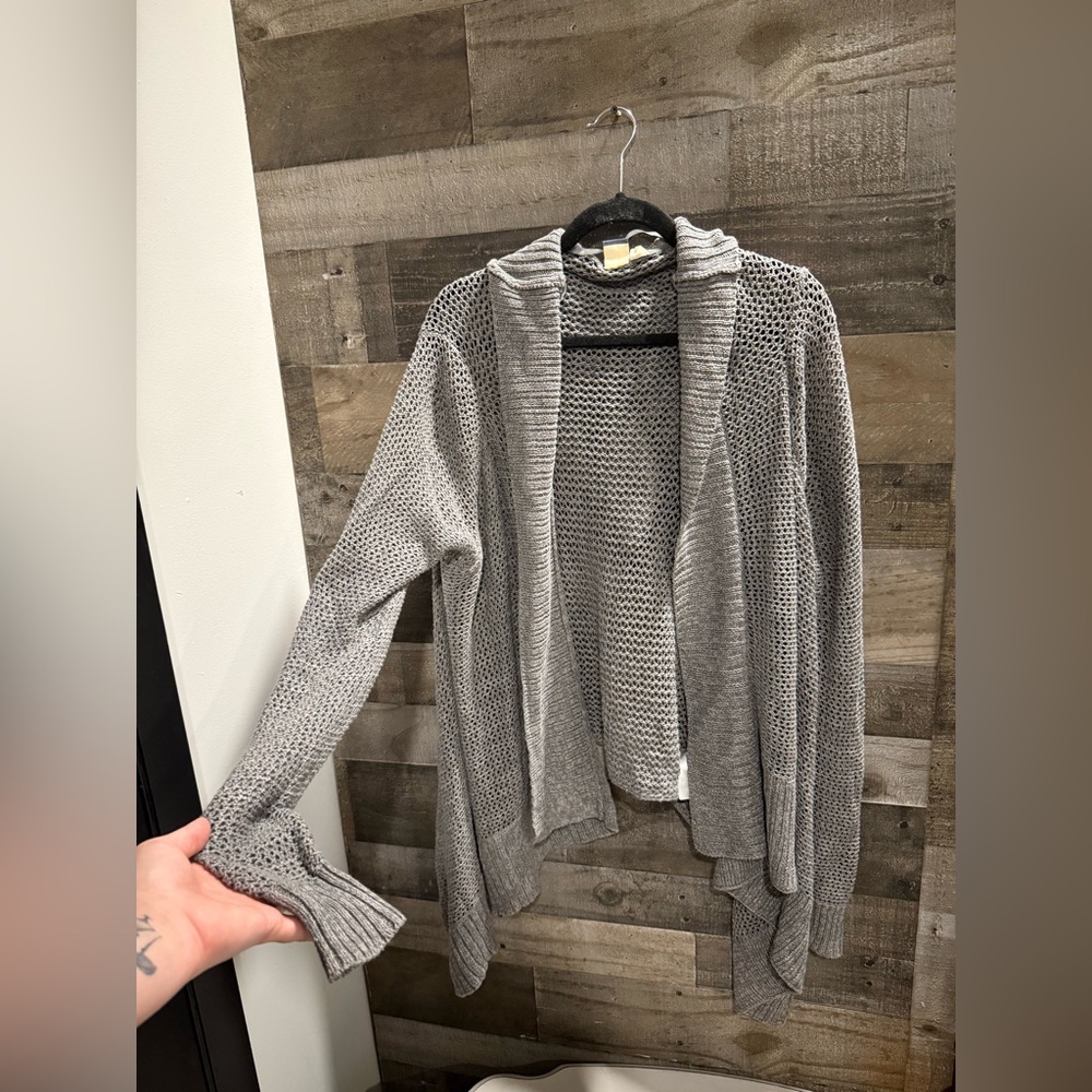 Roxy | Open Knit Hooded Cardigan